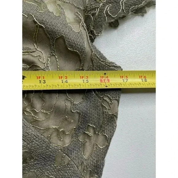 Tadashi Shoji Ilussion Yoke Lace Cocktail Dress Knee length size 6 - Picture 6 of 11